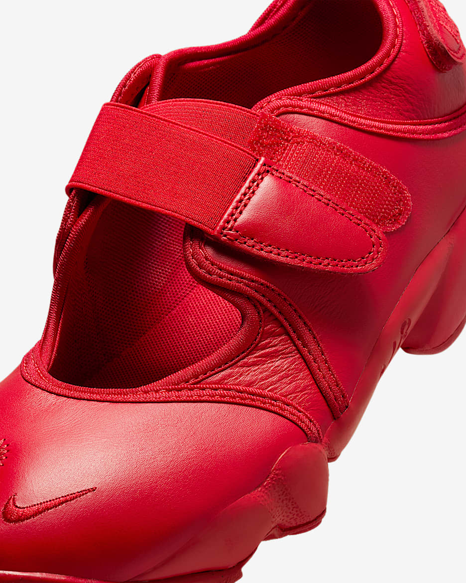 Red leather nike shoes online